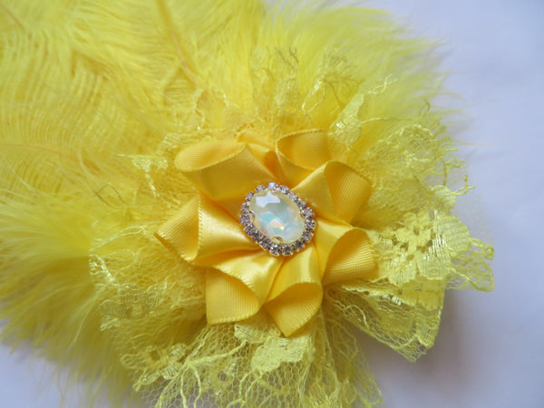 Canary Yellow Austen Regency Headpiece