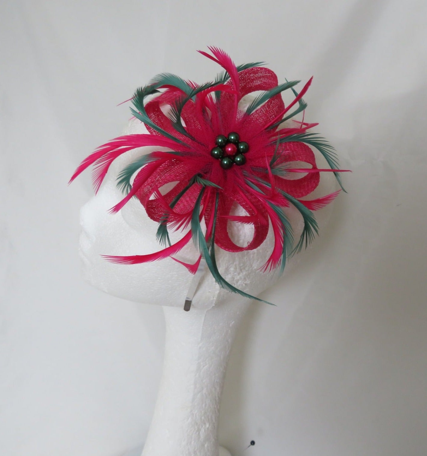 Cerise Pink and Bottle Green Mini Lily