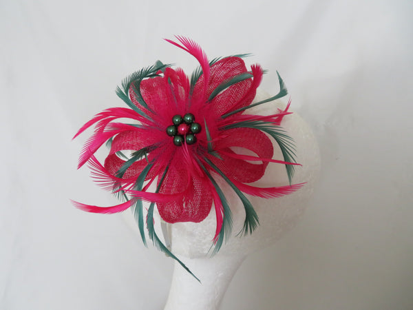 Cerise Pink and Bottle Green Mini Lily