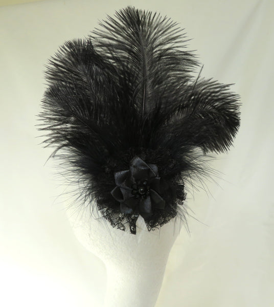 Black Austen Regency Headpiece