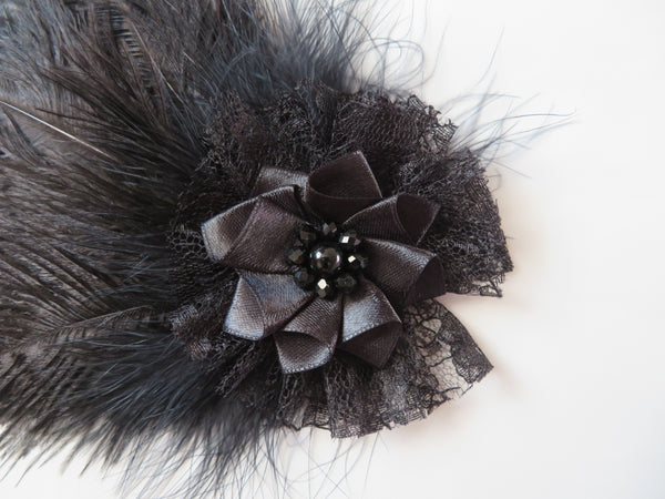 Black Austen Regency Headpiece