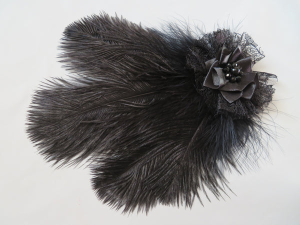 Black Austen Regency Headpiece
