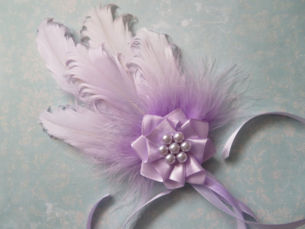Pale Lilac Kitty Regency Headpiece