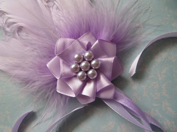 Pale Lilac Kitty Regency Headpiece