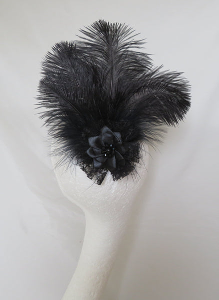 Black Austen Regency Headpiece