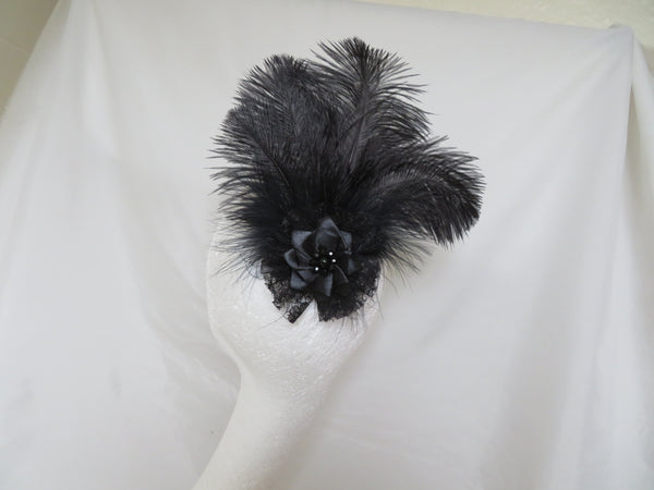 Black Austen Regency Headpiece