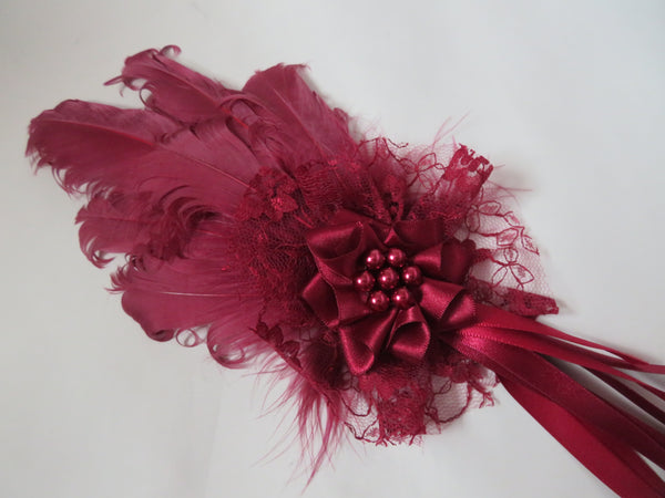 Claret Kitty Regency Headpiece