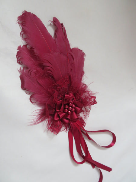 Claret Kitty Regency Headpiece