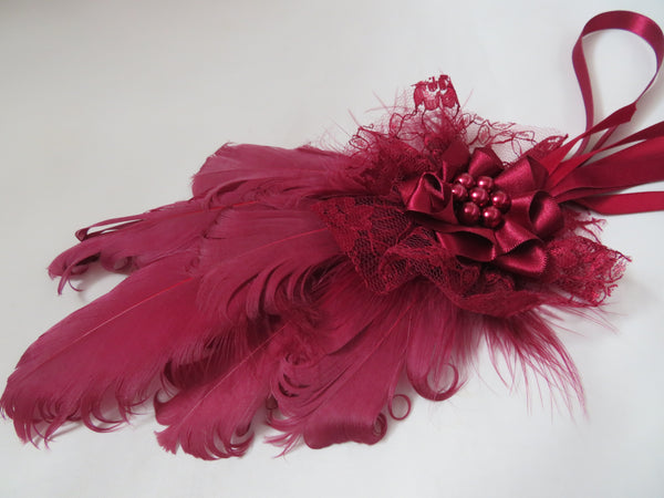 Claret Kitty Regency Headpiece