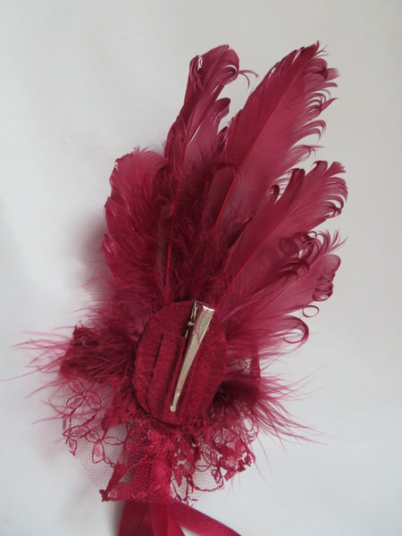 Claret Kitty Regency Headpiece