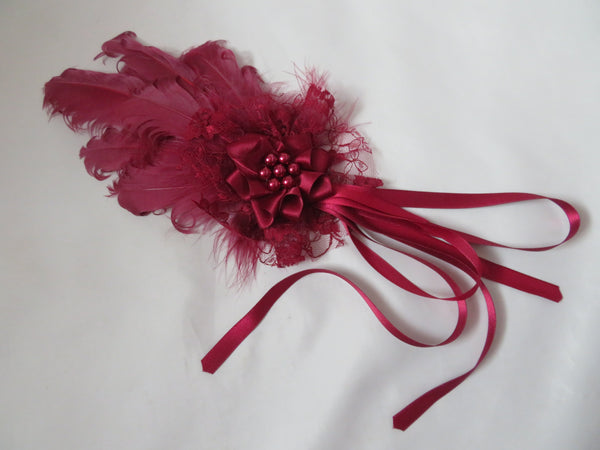 Claret Kitty Regency Headpiece