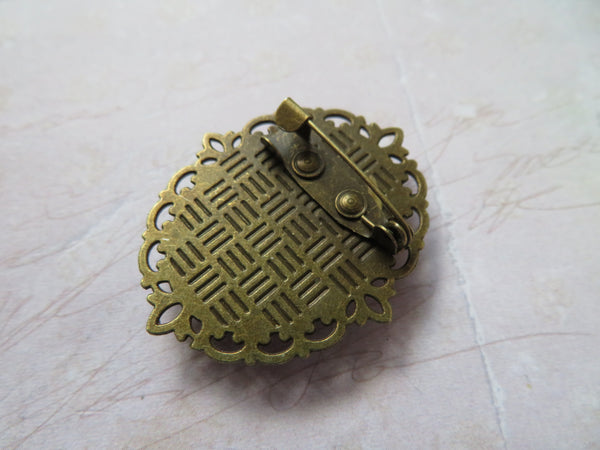 Gothic Whimsy Flower Brooch