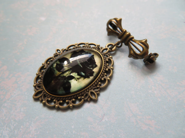 Gothic Whimsy Flower Brooch