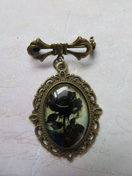 Gothic Whimsy Flower Brooch