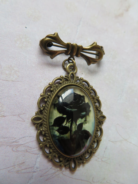 Gothic Whimsy Flower Brooch