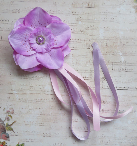 Lavender Regency Penny Blossom Hair Clip