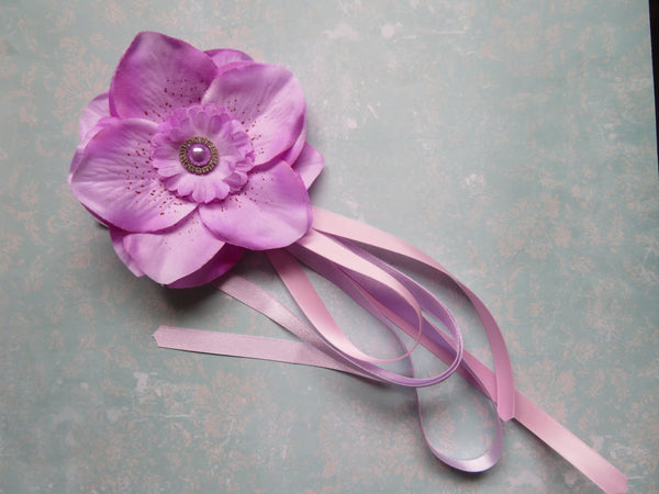 Lavender Regency Penny Blossom Hair Clip