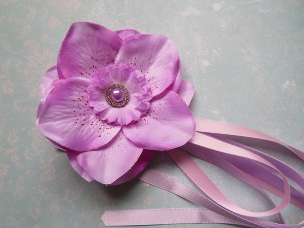 Lavender Regency Penny Blossom Hair Clip