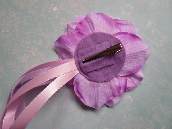 Lavender Regency Penny Blossom Hair Clip