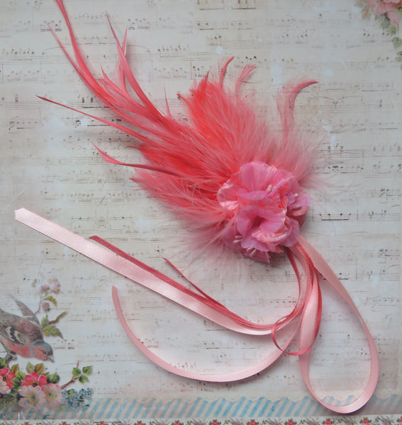 Coral Louisa Regency Headpiece