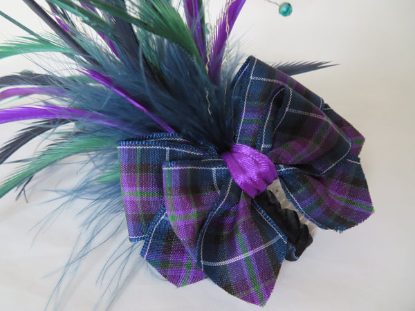 Navy Purple & Dark Green Tartan Verity