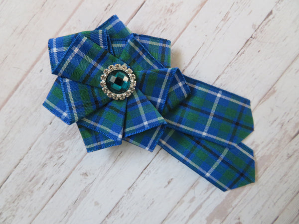 Douglas Ancient Tartan Ruffle Brooch