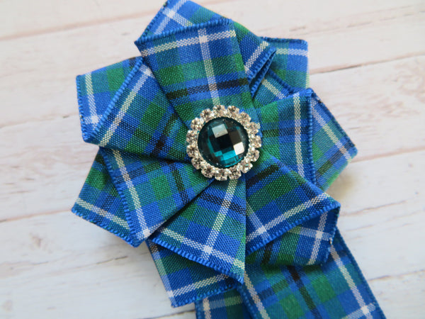 Douglas Ancient Tartan Ruffle Brooch