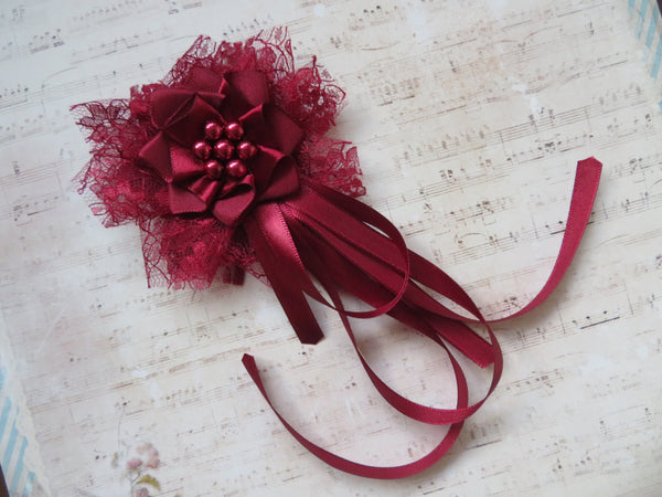 Burgundy Edwina Regency Ribbons