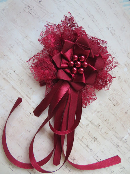 Burgundy Edwina Regency Ribbons