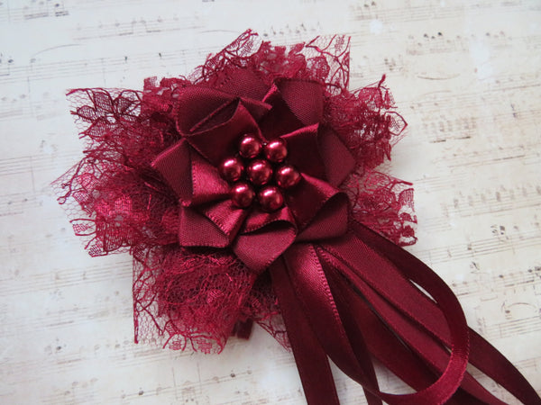 Burgundy Edwina Regency Ribbons
