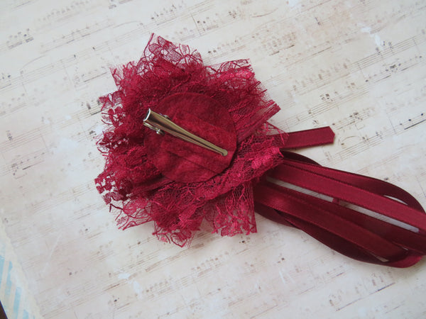 Burgundy Edwina Regency Ribbons