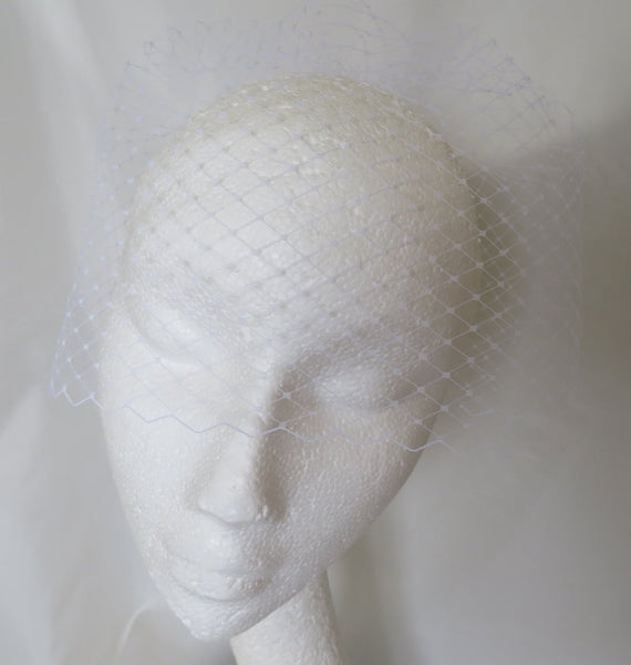 White Short Veil