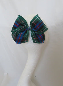 Rose Tartan Amelie Hair Bow