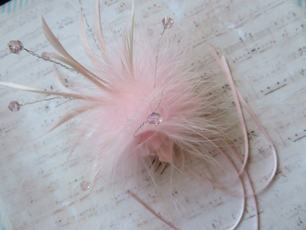 Pale Pink Tatiana Fascinator