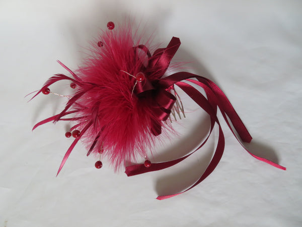 Burgundy Regency Tatiana Fascinator