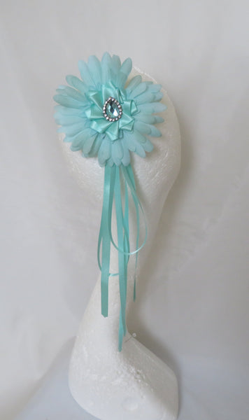 Aqua Daisy Regency Headpiece