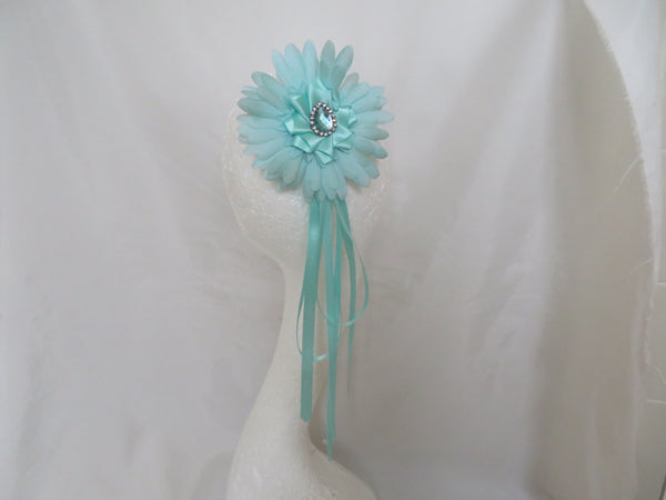 Aqua Daisy Regency Headpiece
