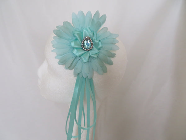 Aqua Daisy Regency Headpiece