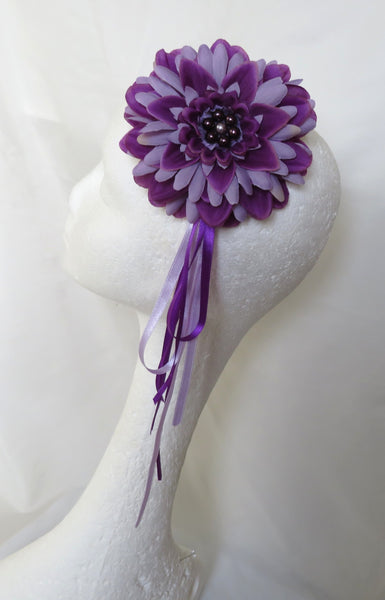 Purple and Lilac Regency Penny Blossom Hair Clip