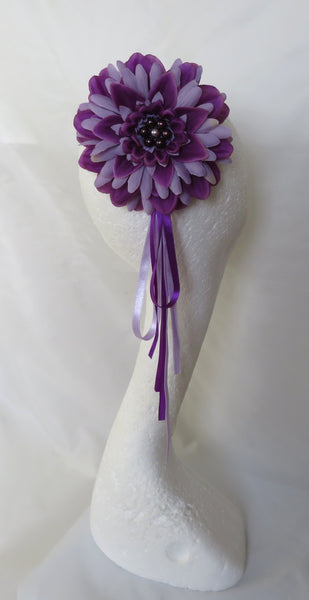 Purple and Lilac Regency Penny Blossom Hair Clip
