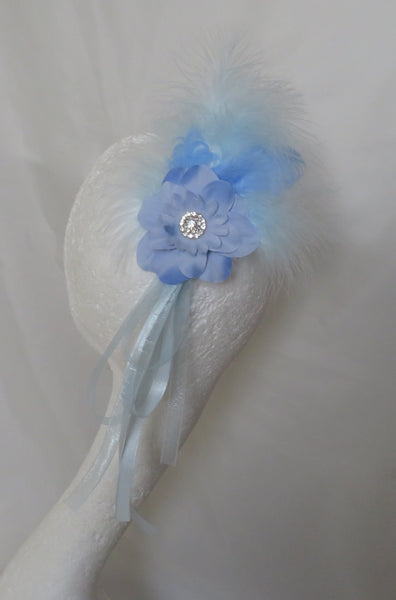 Pale Blue Fluffy Regency Clip