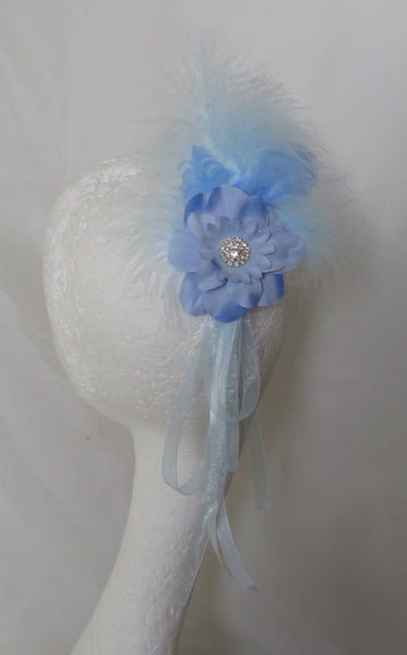 Pale Blue Fluffy Regency Clip