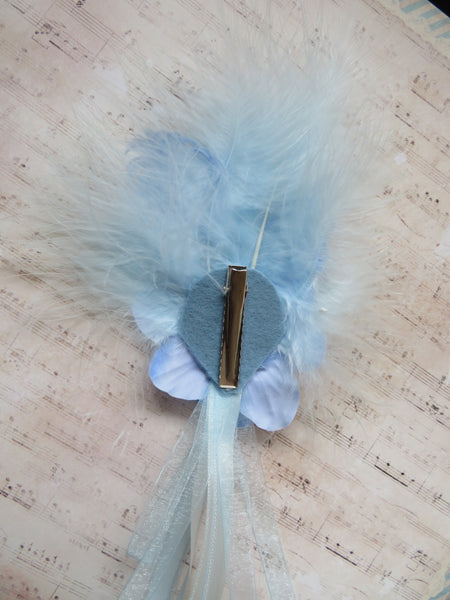 Pale Blue Fluffy Regency Clip