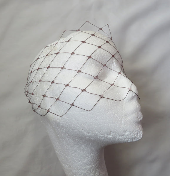 Chocolate Brown Mega Merry Widow Vintage Veil