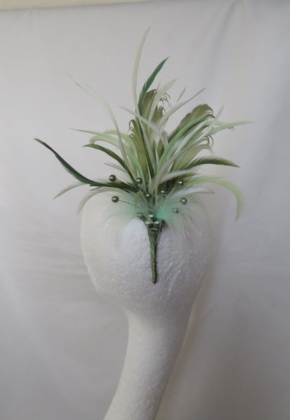 Green Botanical Regency Feather Sprig