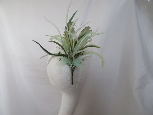 Green Botanical Regency Feather Sprig