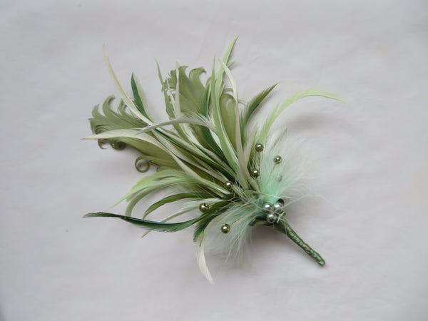 Green Botanical Regency Feather Sprig
