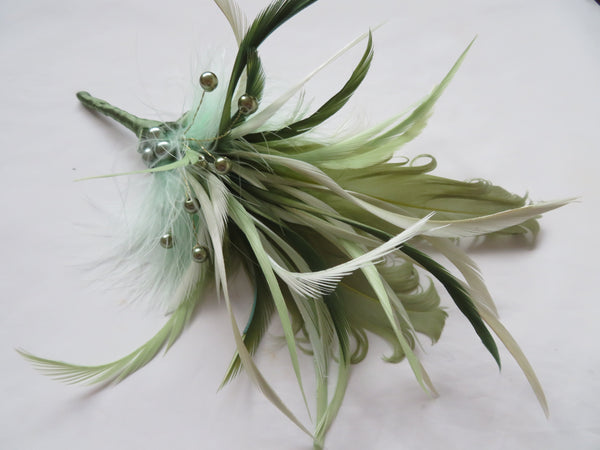 Green Botanical Regency Feather Sprig