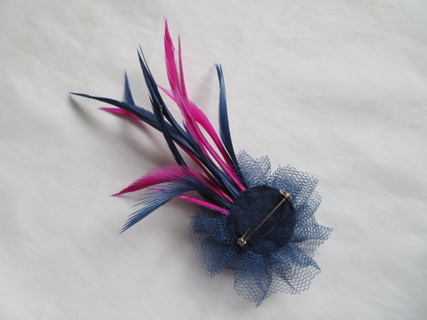 Navy & Magenta Orchid Pink Mini Lily