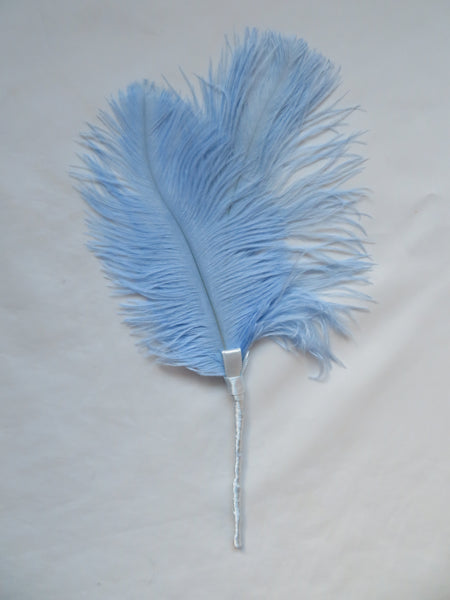 Pale Sky Blue Regency Ostrich Feather Sprig